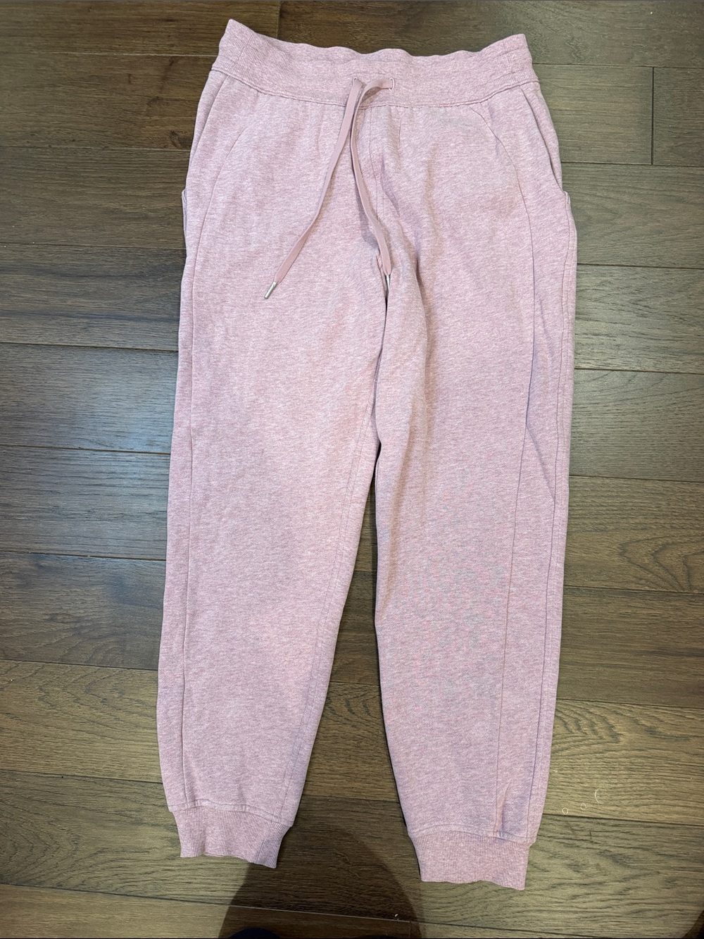 Lululemon Scuba Jogger Size 8 Heathered Pink High Rise Pockets - C1-H